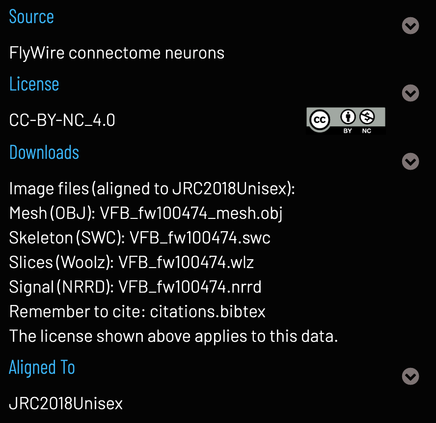 Image downloads and related metadata.